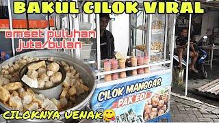 Bakul cilok ganteng‼️ jadi penjual cilok ter mantul enak| omset puluhan juta perbulan