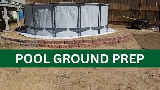 Above Ground Pool Ground Preparation: Leveling and Tamping