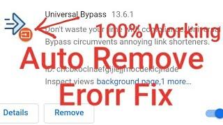 How To Fix Auto Remove Error In Universal Bypass Universal Bypass Ios Universal Bypass Android Unive