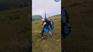 Paragliding Pokhara Nepal Sarangkot🪂!!!Tandemflight Paragliding Take-off #song #nepalisong