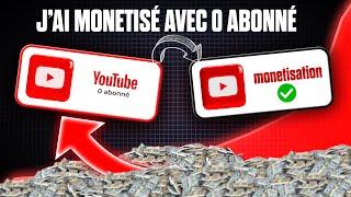 j'ai monétiser ma chaine YouTube avec 0 abonné