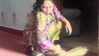 Today Cleaned My Home Floor_ Village Girl New Hot Vlog _ Daily Routine _ Desi Aunty Cleaning Vlog