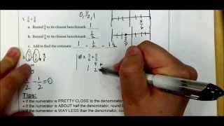 5-3: Estimating Fraction Sums & Differences