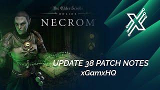 ESO - Necrom & Update 38 Patch Notes | Arcanist Class, New Sets, & More | xGamxHQ