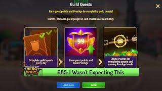 Let's Play Hero Wars 685: Guild Quests?! Prestige?! What?!