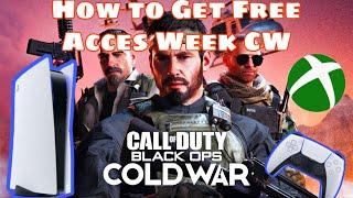 How To Download Black Ops Cold War Free Tutorial PS4, Xbox, PS5, ( FREE Multiplayer Access Week )