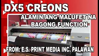 NEW FUNCTION OF DX5 CREONS TARPAULIN MACHINE| KUYA DHODZ