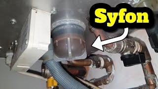Jak wyczyścić syfon kondensatu kotła kondensacyjnego gazowego Immergas Victrix z zanieczyszczeń?