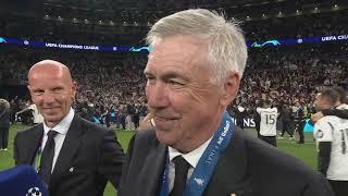 "HALA MADRID"  | Carlo Ancelotti Breaks Into Song After Winning His FIFTH Champions League Title