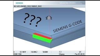 Verschiedene Radien und Fasen Zeilen | Siemens Sinumerik 840d | G-Code | Fräsen