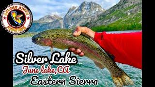 Silver Lake June Lake Loop CA | ultralight trout fishing | mini jigs | jigging for trout |