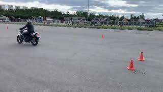 Gymkhana GP 2021 stage1/ Дмитрий Гатич Honda VTR250/ heat1