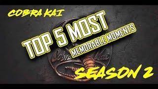 Top 5 MOST Memorable Moments in Cobra Kai Season 2 | Team Rubalcava | David Rubalcava