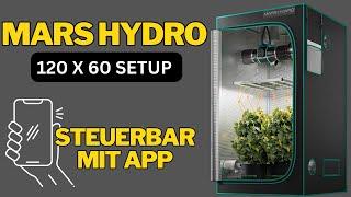 MARS HYDRO 120 x 60 Growbox mit SMARTER Lampe und Lüfter | Legalisierung Eigenanbau