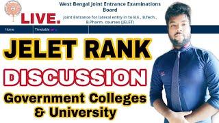 JELET 2020 RANK For Government Colleges | 1st and 2nd Round Seat Allotment l Seat Acceptance Fee