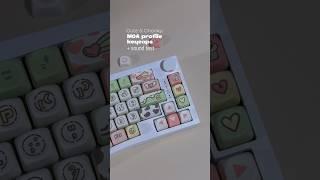 Cute & Comfy Typing: MOA Profile Keycaps #keyboard #typing #asmr