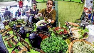 The Colourful Bright Vegetarian Food from Ethiopia, Africa. Street Food of London