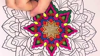 Colour me Happy - Mandala Episode 224 #wellness #mindfulness #colouring #colourme #mandala #happy