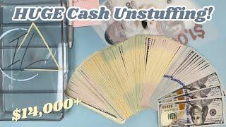 HUGE November Cash Envelope Unstuffing & Cash Condensing || $14,000+ in Spending in 2 Weeks!