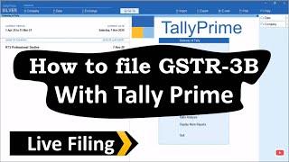 How to file gstr 3b from tally prime | GSTR 3B in Tally Prime