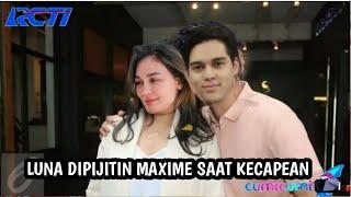 Senangnya Diperhatiin,, Luna Maya Dipijitin Maxime Bouttier Saat Kecapean,,