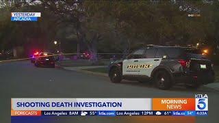 Arcadia neighborhood swarmed by officers after man found shot to death