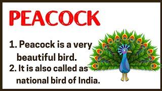 10 lines on peacock essay on peacock in English