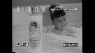 1964 Vintage BARBIE Bubble Bath & Shampoo by Helene Curtis commercial