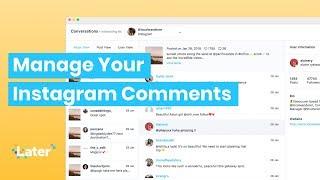 Reply to your Instagram Comments with Later's Conversations Feature 