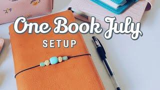 One Book July 2020 Setup | Gillio Giramondo XL + Moleskine Bullet Journal