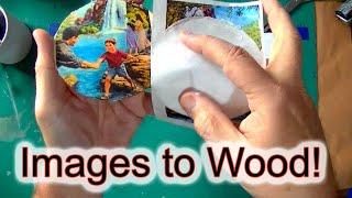 Transfer Images to Wood Discs! | RixCanDoIt Quick Transfer Paper