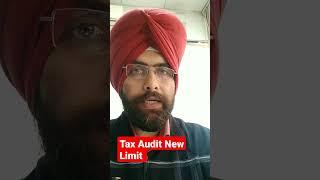 Tax audit New Limit Fy 2023-24 Ay 2024-25 #IncomeTax #Shorts