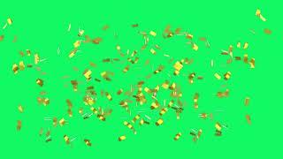 4K Gold Confetti Green Screen [FREE DOWNLOAD/NO COPYRIGHT]