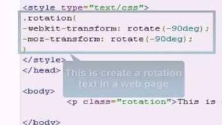 CSS Tutorial : css text rotation
