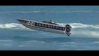 1990 Key West World Championships - Best Prostock race in history! ROUGH WATER
