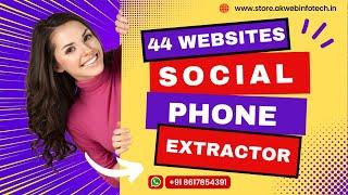 Social Phone Extractor | All Country & All Social Platform | All in 1 Data Extractor Software 2023