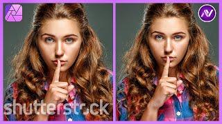 How To Remove Premium Stock Photos Watermark In Affinity Photo | Affinity Photo Tutorial