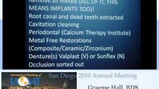 Dr. Graeme and Lilian Munro-Hall expose "toxic dentistry" at IAOMT San Diego 2010