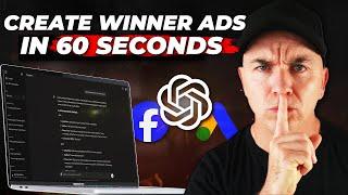 How To Write Winning Ads Using ChatGPT in 2024 (Facebook & Google Ads)