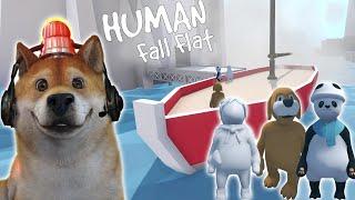 TRIO LETOY BERPETUALANG DI KAPAL! - HUMAN FALL FLAT INDONESIA