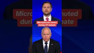 Microphones muted during VP debate #shorts