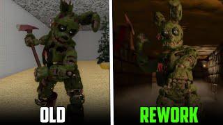 Springtrap OLD vs New REWORK Comparison in Pillar Chase 2