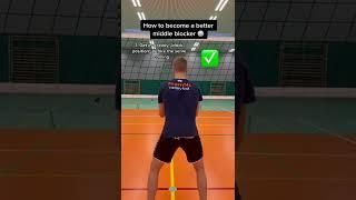 Volleyball Middle Blocker Advice  #volleyball #shorts