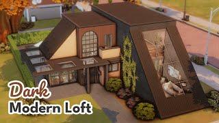 Dark Modern Loft  The Sims 4 Speed Build