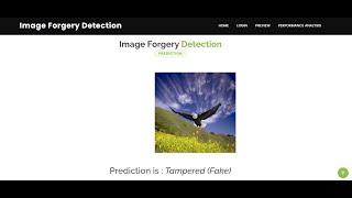 Digital Image Forgery Detection Using Deep Learning | Python Final Year IEEE Project 2023