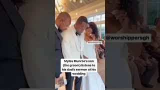 (Myles Munroe Jr) Plays His Late Father's Sermon At His Wedding!!!