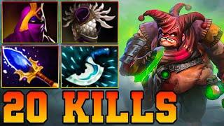 20 Kills Pudge !! Pudge Dota 2 Mid Lane Carry Meta Pro Hooks Pro Gameplay Build Guide 7.37