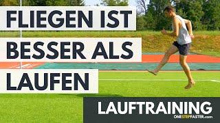 Lauf ABC Übung - Flugphase verlängern und kurze Bodenkontaktzeit. Lauftipp für dein Lauftraining