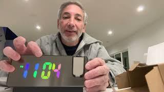 FIZILI Colorful LED Clock Projection Review & Unboxing