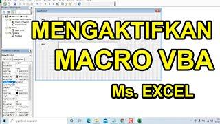 Belajar Excel | Cara Mengaktifkan Macro Microsoft Excel VBA Aplikasi